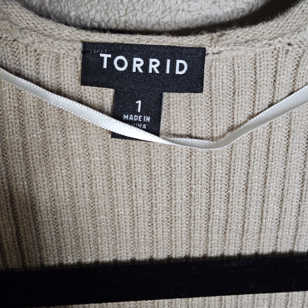 💥Sale💥NWOT TORRID Beige Women's Shrug - Picture 3 of 3